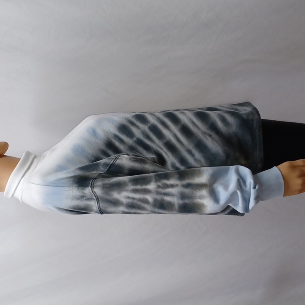 Style & Co Tie-Dye Mock-Neck Sweatshirt, Blue/Black Combo - Picture 5 of 11